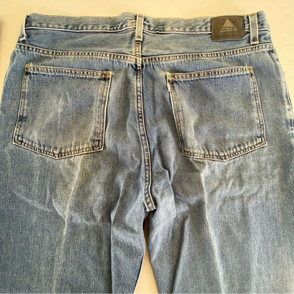 Vintage Baggy SilverTab Levi’s Men's Blue Jeans size 40 40x34 - Picture 10 of 11